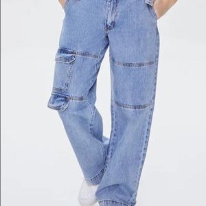 Forever 21 Women Cargo  Jeans Pants Size 30